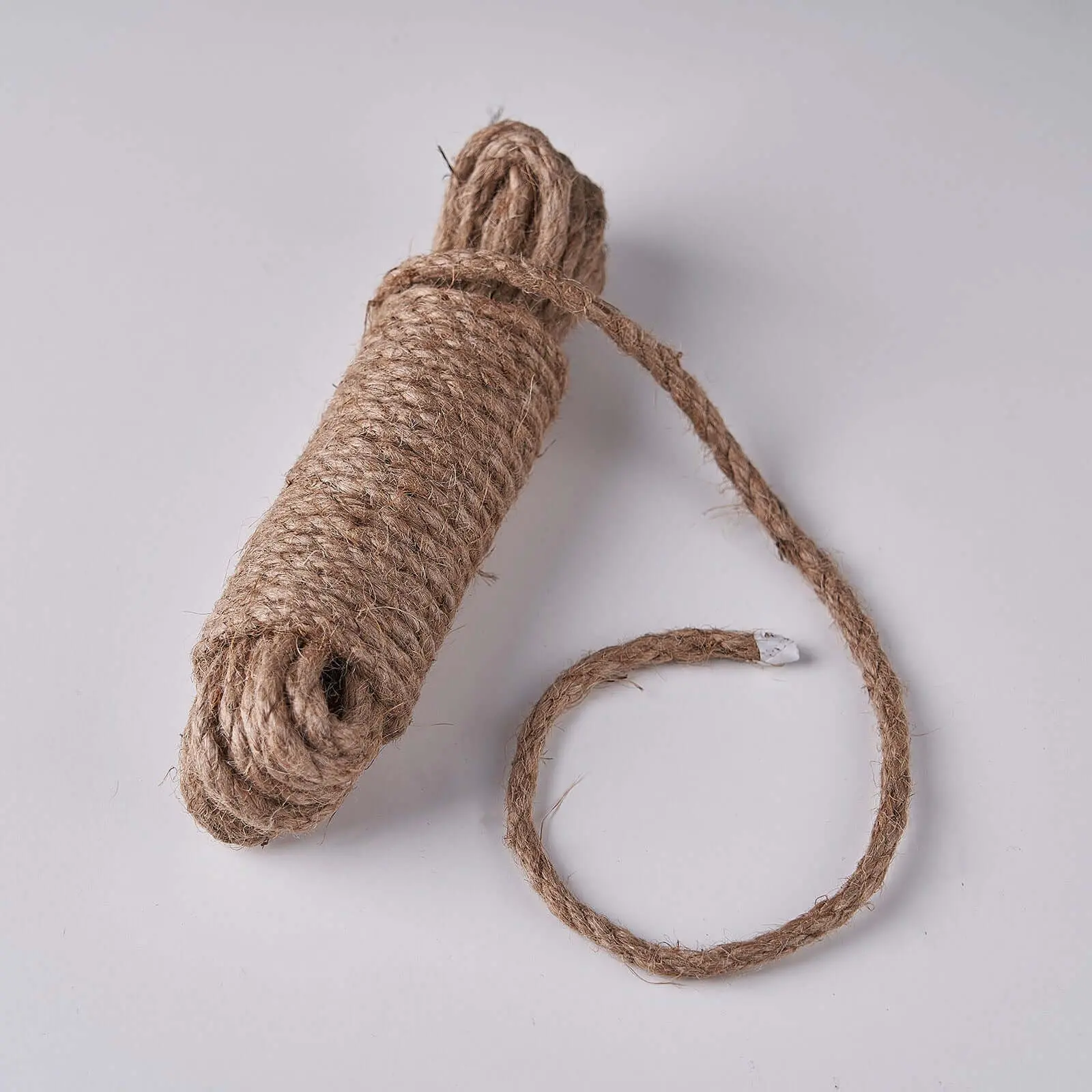 Natural Jute Rope - 33FT 8mm, Strong Heavy-Duty Biodegradable Jute Twine, Office Gift Wrapping & Craft Supplies for Craft Projects, Baskets