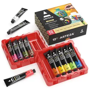 Arteza® Glass Acrylic Paint Set - Classic Tones, 12 pc. - ARTZ-4668