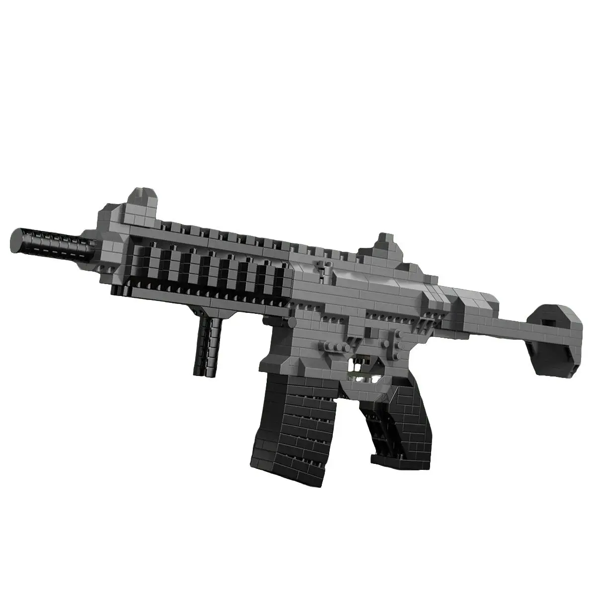 Hk416 Toy Building Blocks Model Set, 845 Pieces, DIY Creative Children Education Toy, Unisex Holiday Gift, No Battery Included
