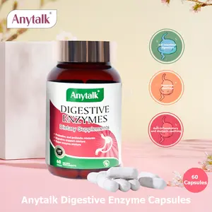 Anytalk-Anytalk Digestive Enzyme Capsules-60 Capsules Gastrointestinal digestion Gummy supplement Fitness Edible Dietary Healthcare
