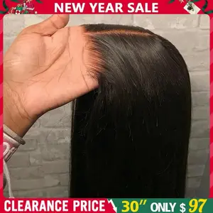 Gabrielle Hair Glueless Wig 9x6 7x5 6x4 Real Human Hair Wigs 180% Density Bone Straight Wig HD Transparent Pre Cut Lace Closure Wig Easy To Go No Glue Need Natural Color