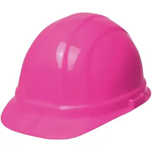19129 Omega II Cap Style Hard Hat with Slide Lock, Flourescent Pink