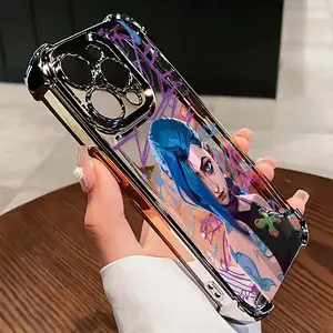 Cool Classic Game Character Jinx Phone Case Compatible with iPhone 16 15 14 13 12 11 Pro Max X XR XS MAX 8 20 Plus Shockproof Transparent Soft Back Cover