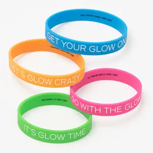 Neon Glow Party Bracelets - Set of 4