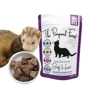 Freeze-Dried Raw Beef Heart Treat for Ferrets