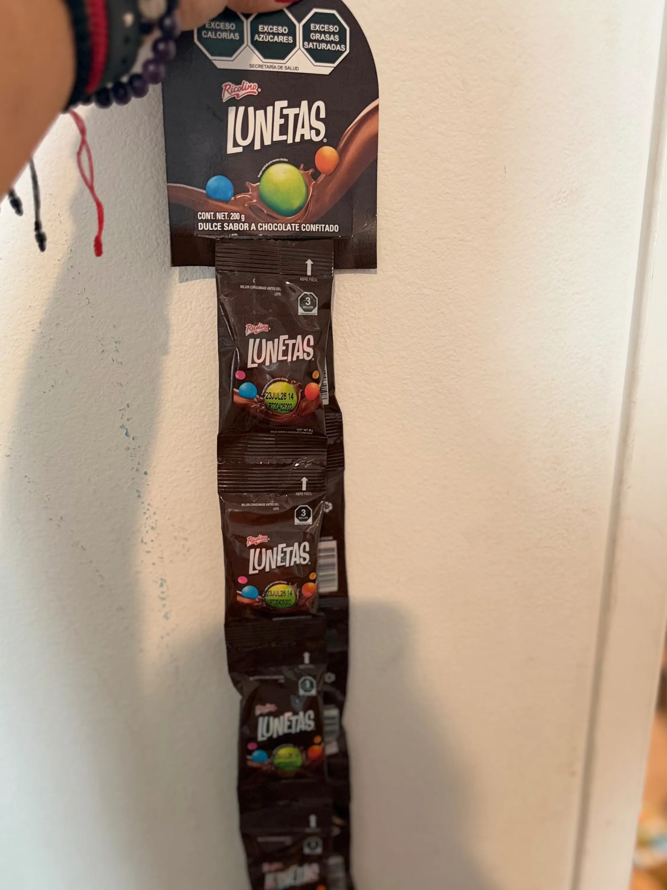 chocolate lunetas