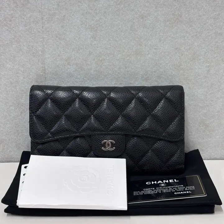 Pre-owned CHANEL leather Small Leather Goods Black Wallet | 23298134