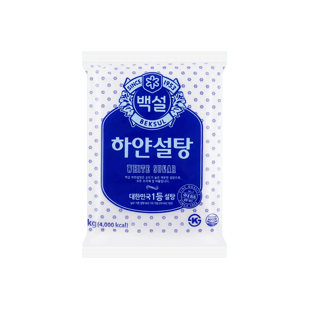 BEKSUL CJ Special White Sugar 1kg - Premium Korean Baking Sweetener for Desserts & Daily Cooking