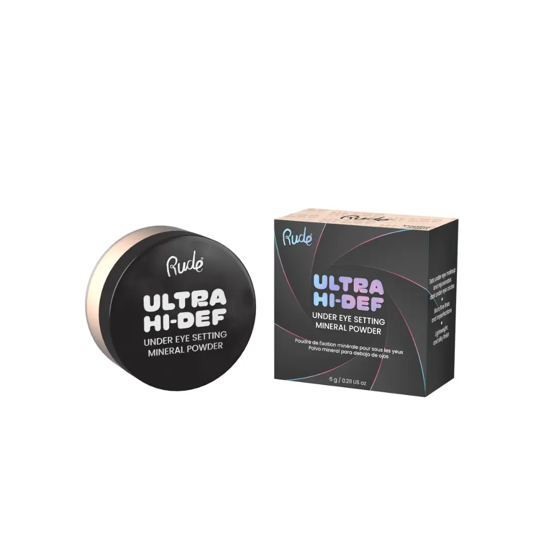 Ultra Hi-Def Under Eye Setting Mineral Powder - Weightless, Soft Focus Finish, Loose Setting Powder in Vanilla, Pink, Honey Shades