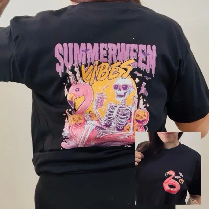 SummerWeen Skeleton Halloween Summer Top