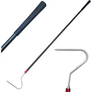 48'' High-Carbon Snake Hook Catcher Stick Tongs Grabber Reptile Pick-up Handling Tools for Catching Moving Snakes or Hunting Game Finders