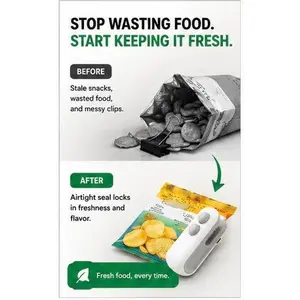 Homie FreshSeal Bag Sealer | Portable Food Storage Heat Sealer