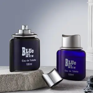 100ML Blue Floral Fruity Scented Men's Perfume, Ideal for Office Daily Use, Travel & Halloween/christmas Gifts, Fragrances Perfumes