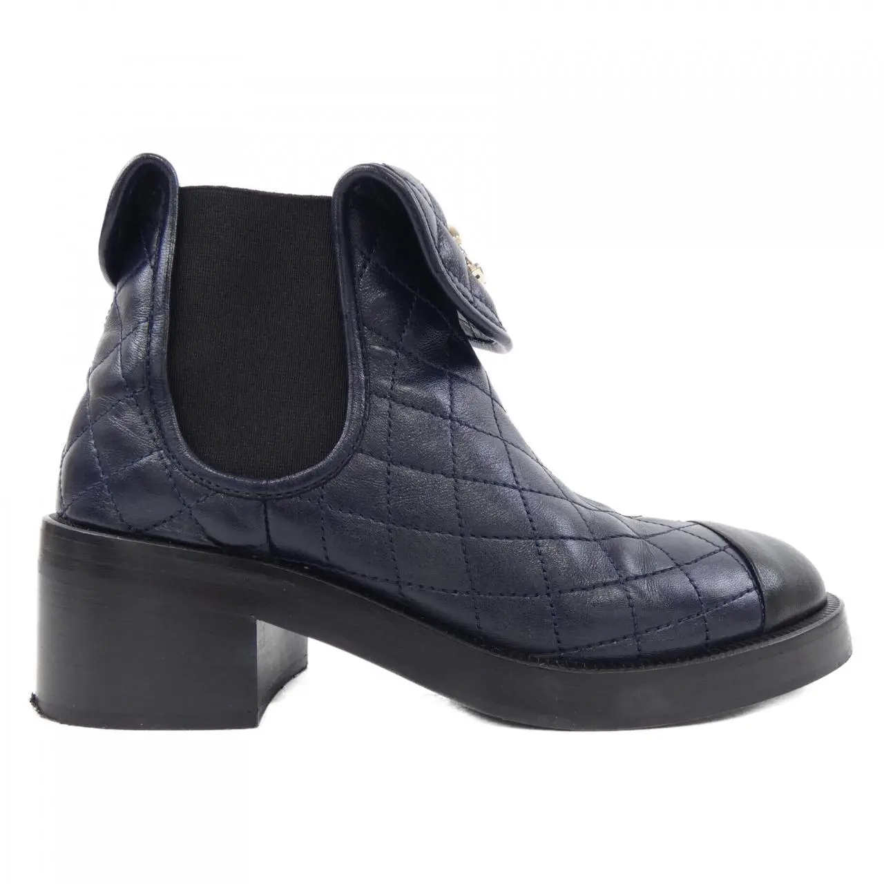 Pre-owned CHANEL Lambskin Small Leather Goods ANKLE BOOTS Boots