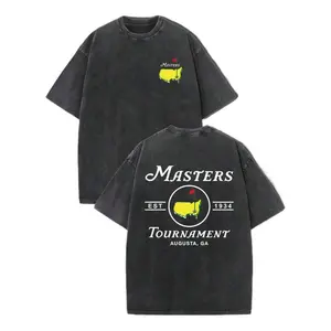 Masters T-Shirt, Retro Golf Shirt, Men's Summer Fashion Daily Casual Wear, Men's And Women's T-Shirts,Ball Sports T-Shirts, "THE MASTERS" Golf Pattern, The Ideal Choice For Golf Enthusiasts, Streetwear,Perfect Gifts