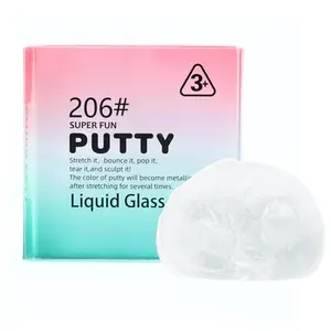 Liquid Glass Smart Putty – Crystal Clear Transparent Sensory Putty for Kids & Adults | Stretch, Squeeze & Shape | Stress Relief Fidget Toy in Tin Box