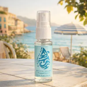 Pacific Coast Peppermint Breath Spray (15ml) | All-Natural, Alcohol-Free, Travel-Friendly