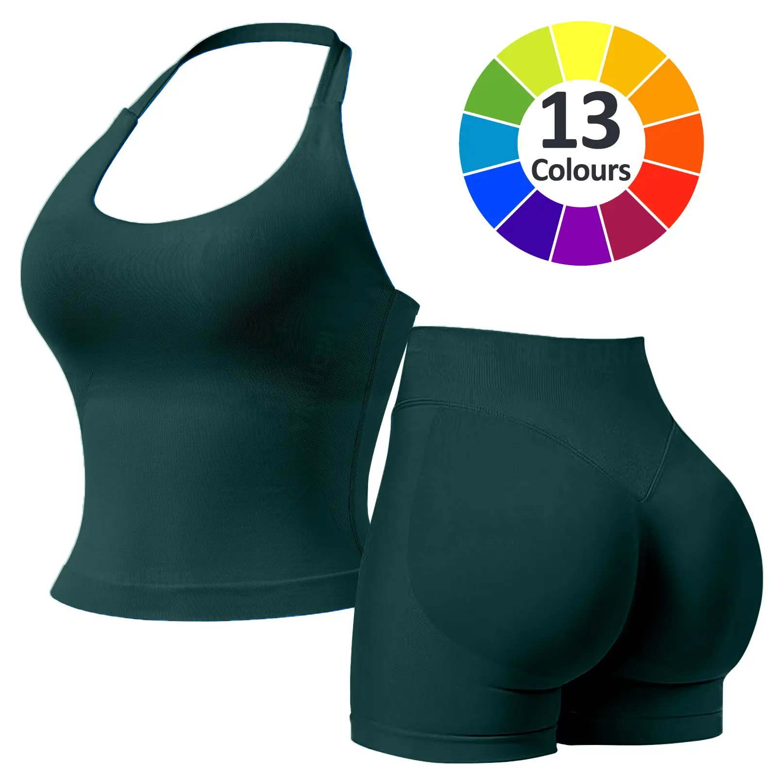 Pine Green - Halter Top Set