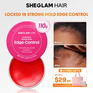 SHEGLAM HAIR Locked in Strong Hold Edge Control,Wax Strong Hold Non-Greasy Hair Styling Gel,No Flaking No Whitening & Water Resist Ant,Yummy Cranberry Scent,Jojoba Oil And Camellia Seed Oil For Fights Frizz And Flyaways