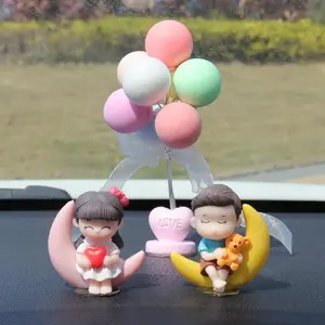 Cartoon Couple Car Ornament, Cute Car Dashboard Decoration, Car Interior Decoration, Home Decoration, Gift for Friend, Family, Car Interior Decorative, Car Accessories