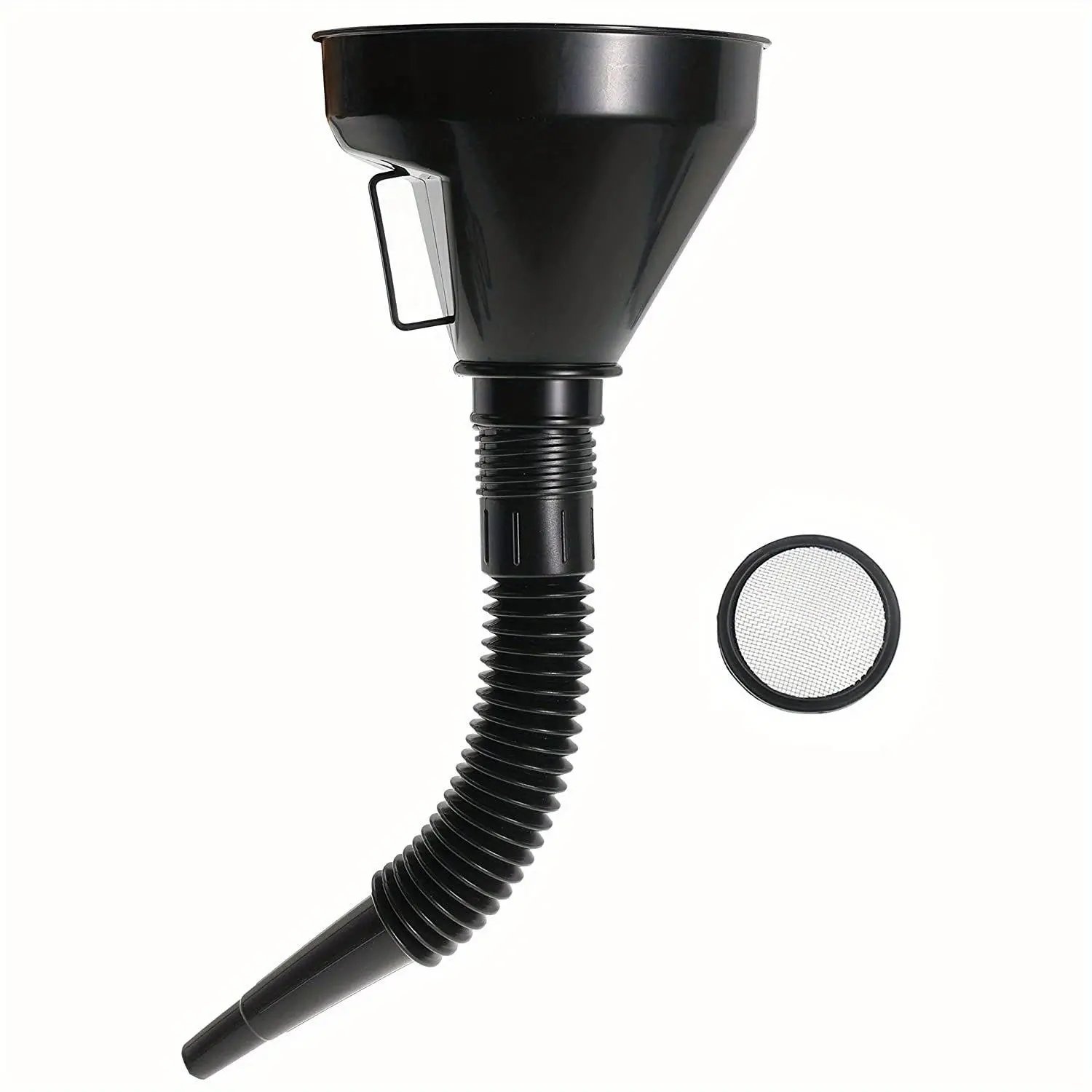 Spill-Proof Car Oil Funnel, Flexible Car Oil Funnel with Wide Mouth & Handle, Auto Fuel Funnel, Oil Change Tool, Engine & Transmission Repair Tool, Automotive Vehicle Tool, Car Repair Tools