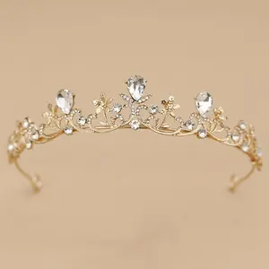 Modern Simple Baroque Crown Hair Accessory for Wedding Dress