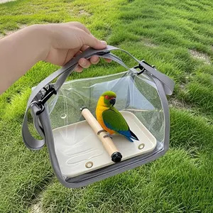1 Portable birdcage travel backpack - Portable and foldable small pet cage, Handheld pet bag, Suitable for parrots, Hamsters, Hedgehogs, Chinchillas, Kangaroos, And parrots - Parrot outdoor bag
