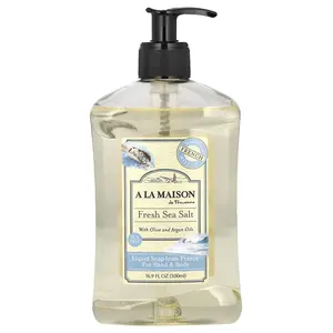 A La Maison de Provence Liquid Soap For Hand & Body, Fresh Sea Salt, 16.9 fl oz (500 ml)