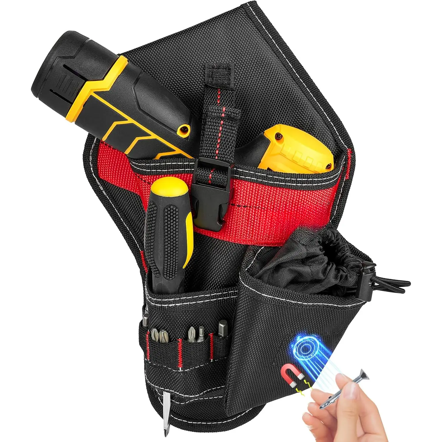 Drill Holster,Heavy-Duty Impact Holster for Tool Belt,Drill Holder,Drill Pouch Fits  Drills