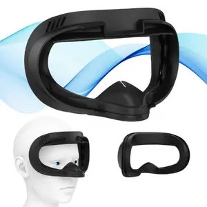 Face interface and mask pad for Oculus Quest 2, anti-sweat PU foam pad - VR accessories compatible with Meta Quest 2 Virtual Reality Headset