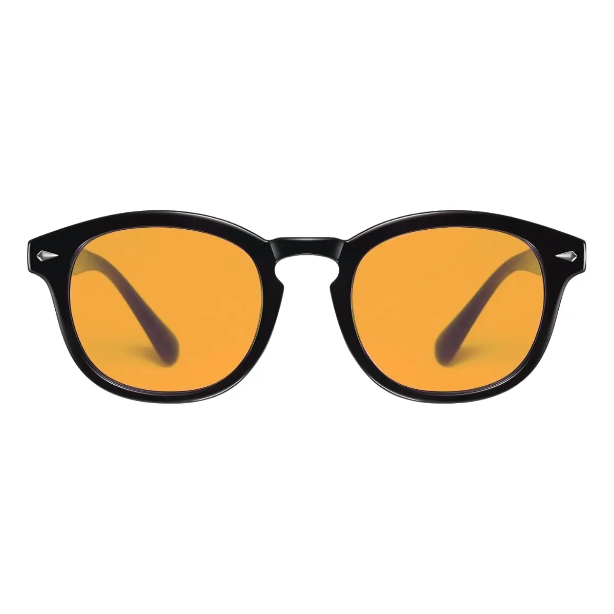 Unisex Statement Frame Glasses - Durable Frame for Daily Wear, Full-Rim Nylon, UV Protection, Scratch-Resistant Polycarbonate Lenses, High Optical Clarity, for Office Gaming, Phone & Computer Users