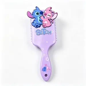 Hanging Aesthetic Disney Stitch Hair Brush with Ergonomic Handle, Styling Comb for Home & Travel