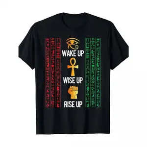 Summer t Shirts Scary Egyptian Black Egypt Hyerogliphs Ankh Eye Of Horus T-Shirt