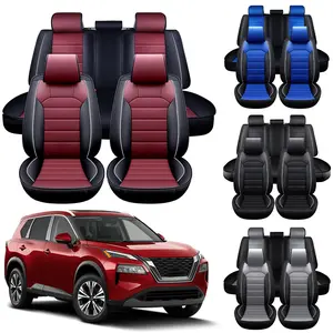 Car Seat Covers Fit For Nissan Altima/Murano/Titan/Versa/Sentra/Rogue 2010-2025, Leather Automotive Seat Cover,Universal Car Interior Cover Protector,Waterproof Front & Rear Seat Cushion