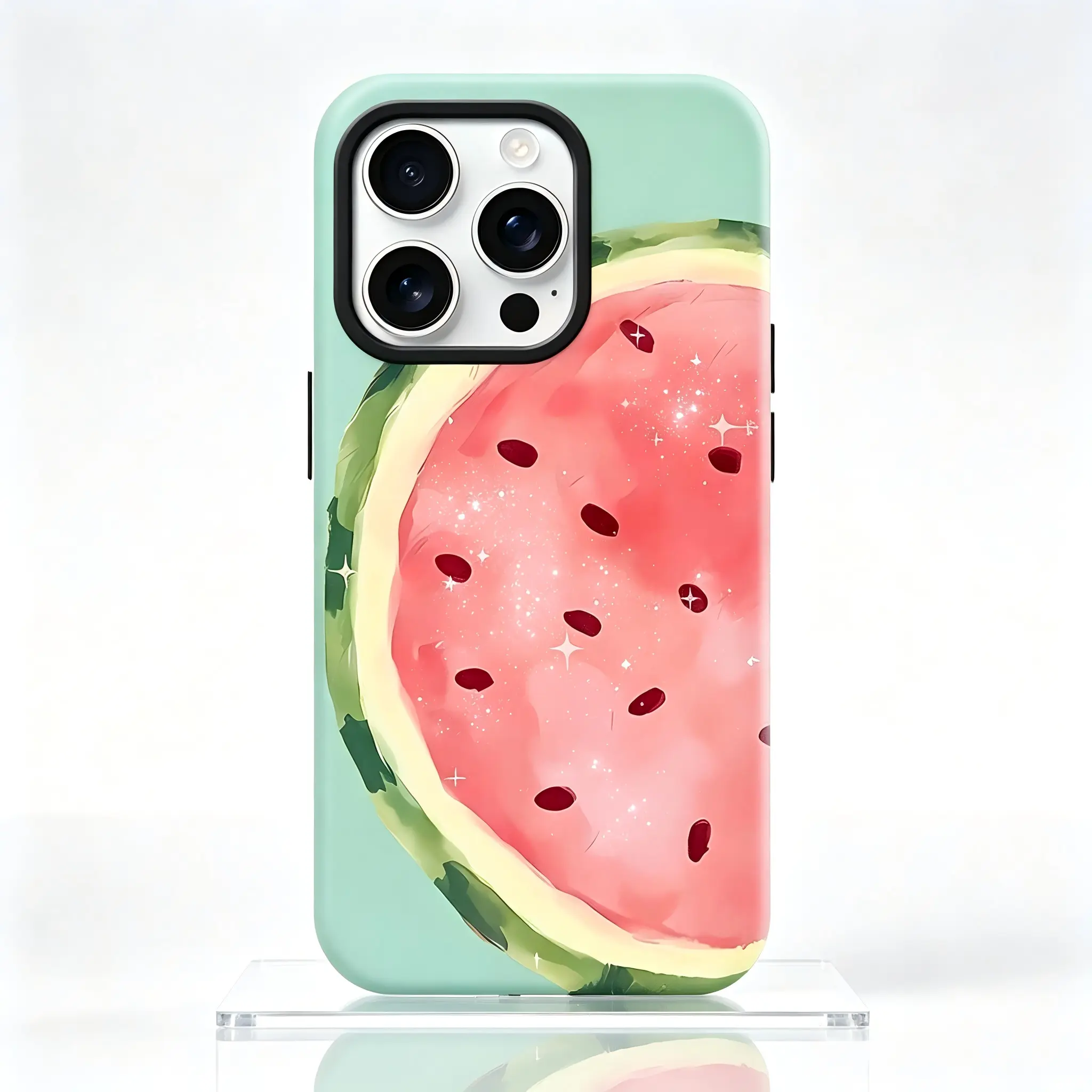 Cute Watermelon Phone Case for iPhone 17,16,15,14,13,12,11 Pro Max Plus - Summer Aesthetic Fruit Design, Slim Soft TPU Protective Casing, Mobile Phone Accessories for Enhanced Protection