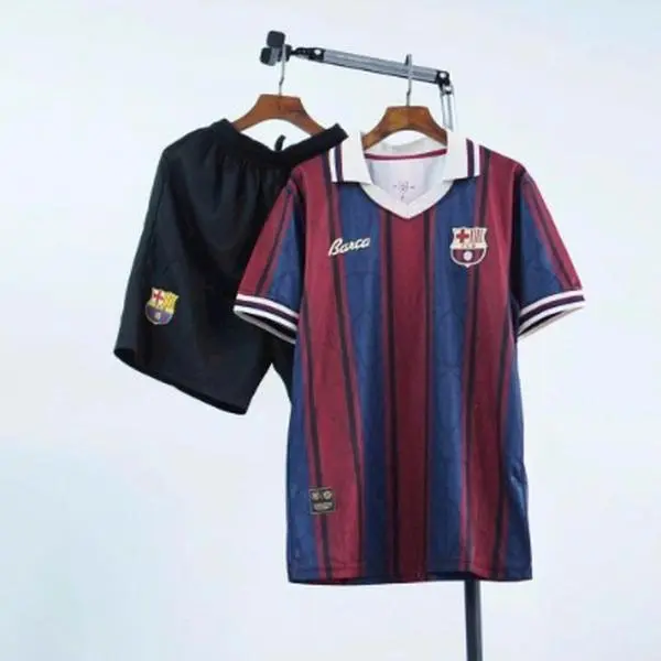 Catalonia Half Red Blue 125th Anniversary Special Edition Kit, Premium Mesh Classic Jersey - Full Logo