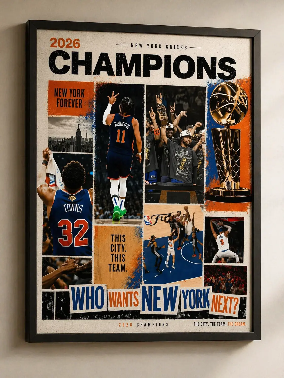 [NO FRAME] NY Historical Moment Posters, Baseketball Poster, Funny Poster, Wall Art Poster, Famous Wall Art Poster, Home Decor Wall Art, Best Gift, MADE IN USA