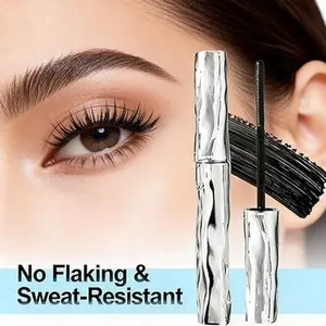 Silk fiber eyelash and eye makeup tools, waterproof and long-lasting, with an ultra-fine brush head that prevents clumping and smudging, instantly creating thick and long lashes, suitable for everyday wear and parties.