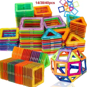 Colorful Magnetic Building Block Toy Set, Macaron Magnetic Blocks, Magnetic Tiles for Kids, Magnetic Blocks, Creative Magnetic Blocks, Geometric Math Learning Tiles, Magnetic Tiles Stacking, Educational Gift for Kids 3-8+ Year Old Boys Girls