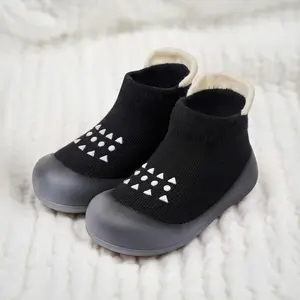 Baby Sock Shoes Infant Non-Slip Walking Slippers with Soft Rubber Sole - Breathable Lightweight Durable Sneakers for Boys Girls 6-36 Months Toddler Indoor Outdoor
