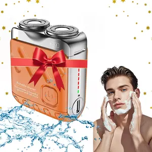 Portable Dual Blade Mini Electric Shaver Trimmer USB Powered Waterproof Replacement Shaver Beard Shaver Bikini Body Shaver