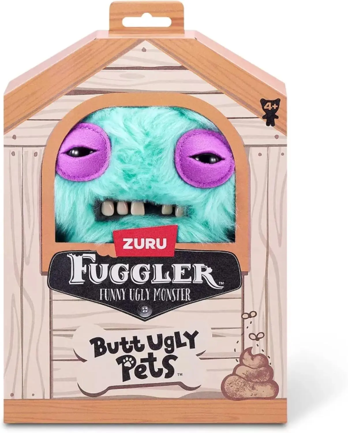 ZURU Fuggler Funny Ugly Monster Plush Toy - 9 in Butt Ugly Pets (Yawper - Pomeranian)