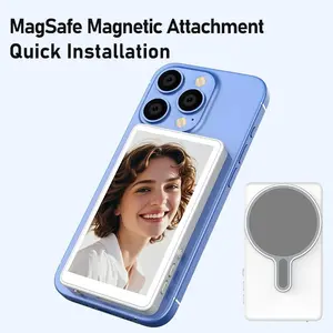 Vlog Selfie Monitor Screen with Magnetic Clip, Wireless Phone Display for TikTok, Live Streaming & Vlogging—Perfect Christmas Gift for Content Creators