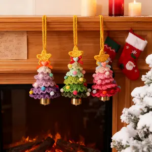 Crochet Christmas Tree Ornament Ball Decor | Handmade Amigurumi Festive Holiday Decor