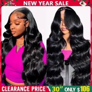 13x6 Body Wave Lace Front Wigs Human Hair Pre plucked With Baby Hair 180 Density Human Hair Wigs For Women HD Lace Frontal Wig