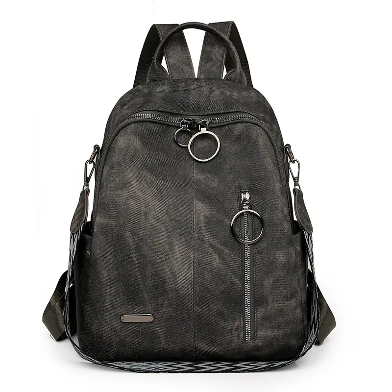 BIGWIG Women's Retro PU Leather Backpack - Multi-pocket Anti-theft Tassel Shoulder Bag, Large Capacity Waterproof Everyday Bag for School & Travel, Backpacks For School, Everyday Bags
