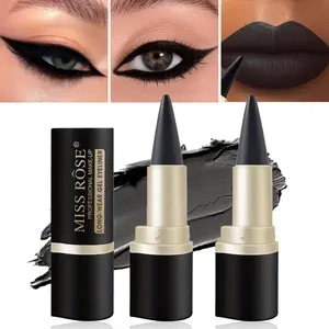 Waterproof Sweatproof Eyeliner Gel Pen, Longwear Eyeliner, Long-Lasting Matte, Smooth Easy to Apply, Daily Makeup Essential, 2pcs Set