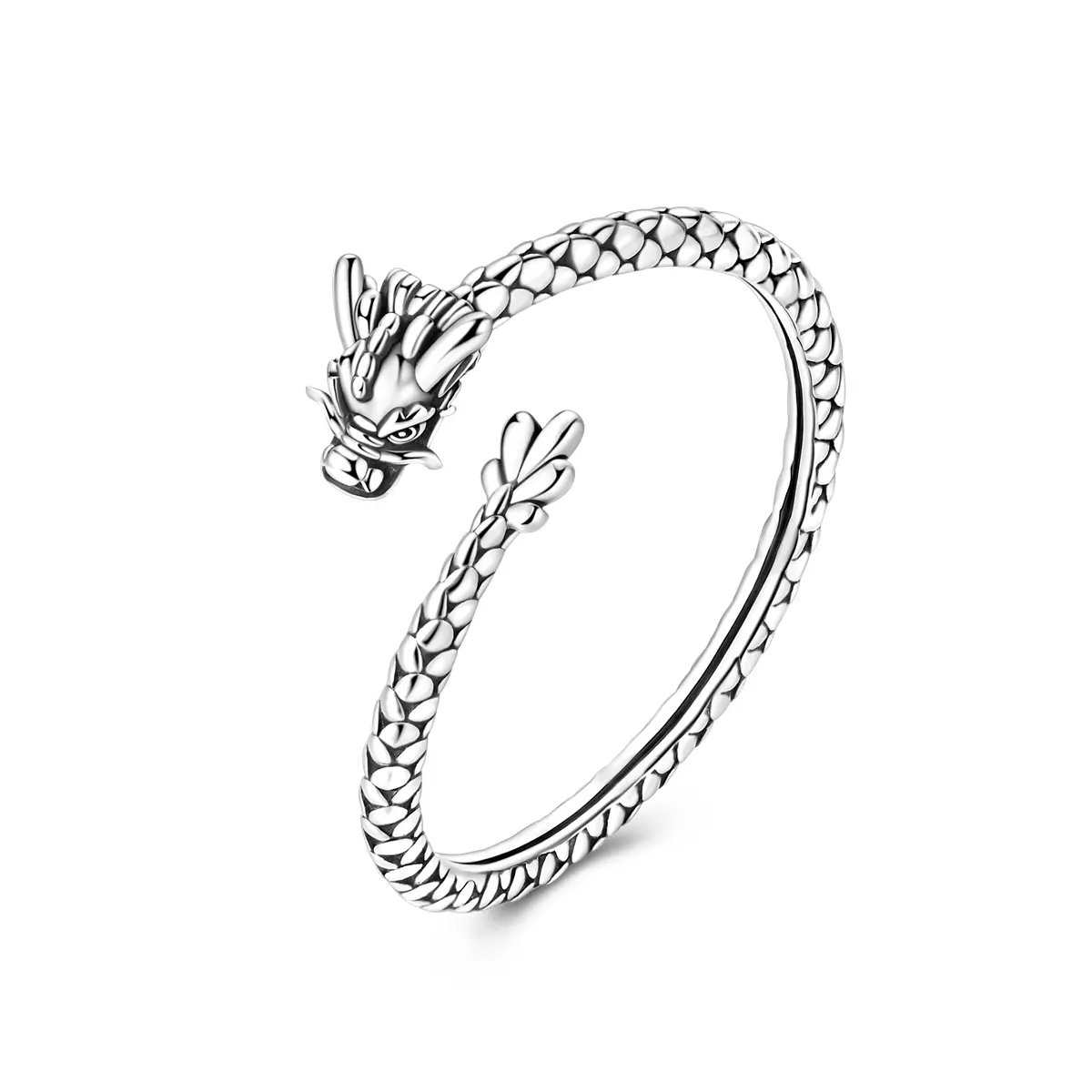 MULA Vintage Dragon Ring - Adjustable Open-Style Chinese Zodiac Animal Ring, Symbolic Fashion Accessory, Ideal Gift for Women, Unique Costume Jewelry Piece, Vintage Rings
