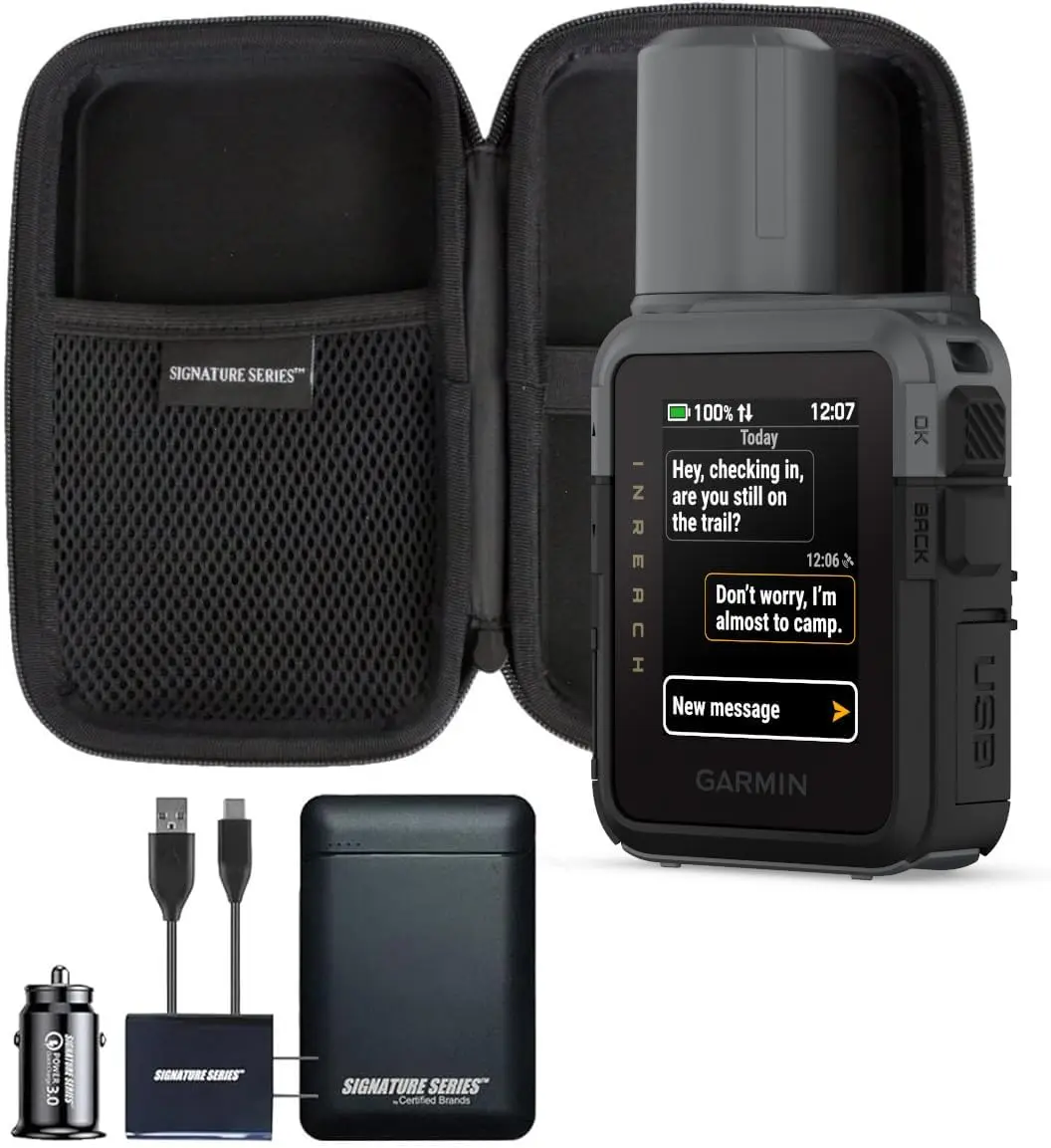 Garmin inReach Mini 3 Satellite Communicator | Rugged, Two-Way Texting, Emergency SOS, 350-Hour Battery Life, 10-Minute Tracking | Exclusive Signature Series Kit for Adventurers Certified Brands