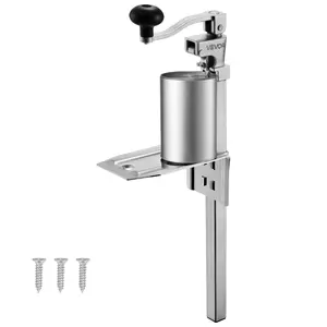 【DealsForYouDays】VEVOR Commercial Can Opener, Heavy-Duty Manual Tabletop Cans Opener for Cans Up to 11.8 in Height, Height-Adjustable Professional Can Openers Fixed with Screws, for Restaurant, Hotel, and Food Store